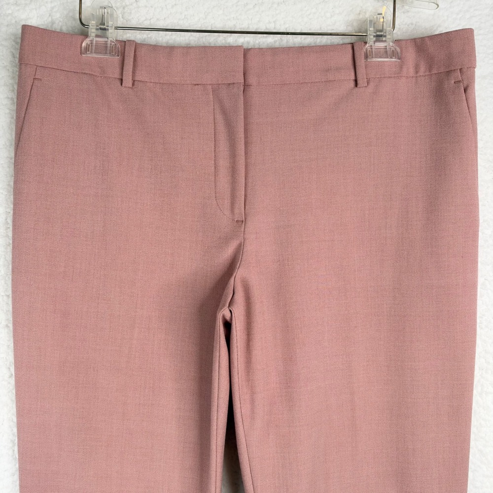 Ann Taylor Womens Size 12 Dusty Rose Pink Ankle Trousers Tapered Dress Pants